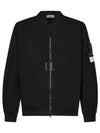 Compass Badge Bomber Jacket Black - STONE ISLAND - BALAAN 2