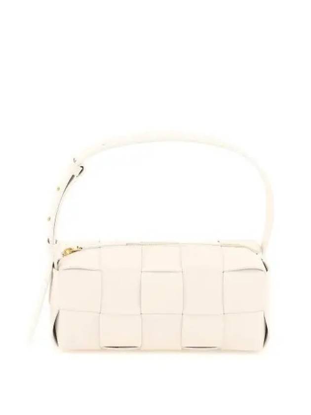 Brick Cassette Intrecciato Small Shoulder Bag White - BOTTEGA VENETA - BALAAN 2