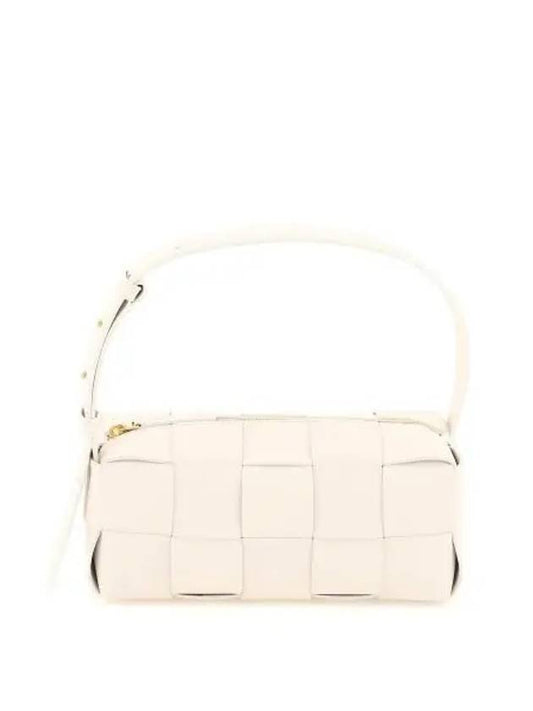 Brick Cassette Intrecciato Small Shoulder Bag White - BOTTEGA VENETA - BALAAN 2