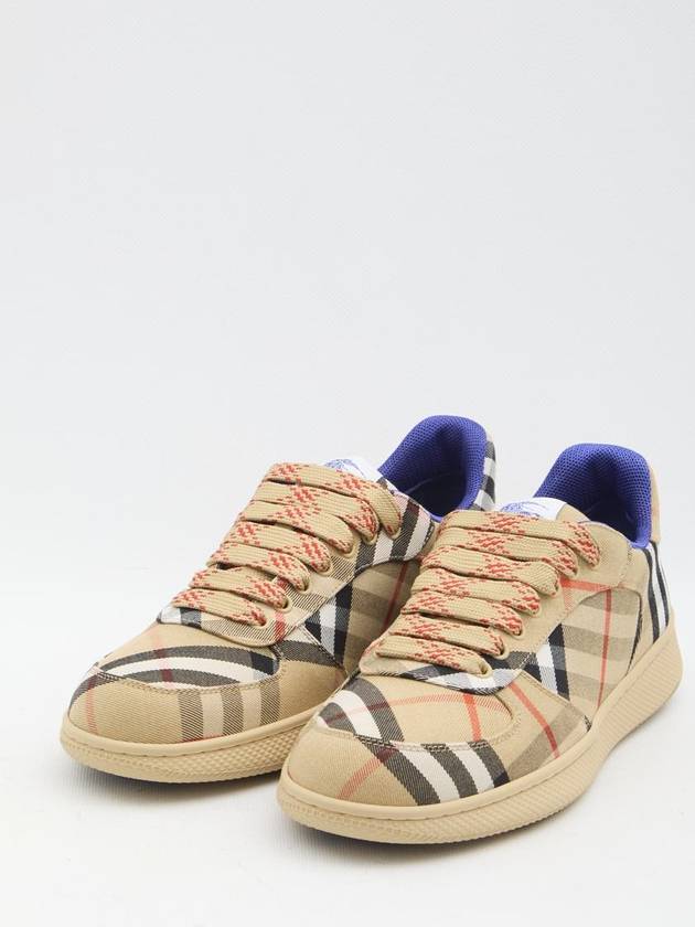 Check Terrace Low Top Sneakers Sand - BURBERRY - BALAAN 3