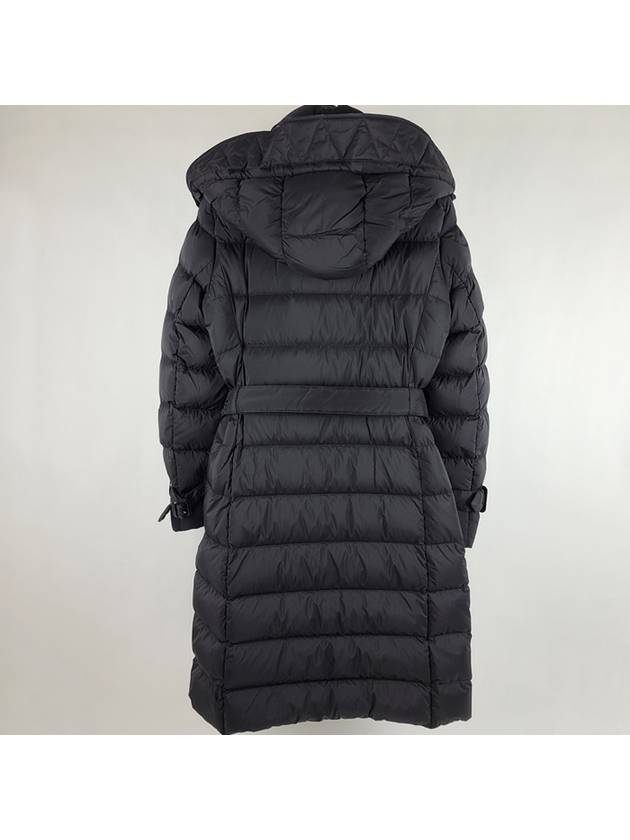 Women's Double Breasted Hooded Padded Black - BURBERRY - BALAAN 8