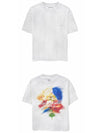 Swaying Flower Back Logo Short Sleeve T-Shirt White - WOOYOUNGMI - BALAAN 5