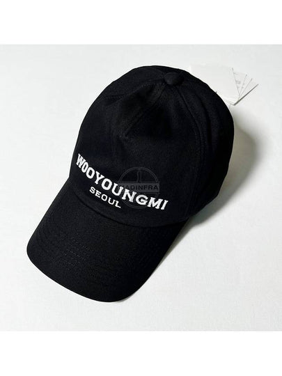 Embroidery Logo Seoul Ball Cap Black - WOOYOUNGMI - BALAAN 2