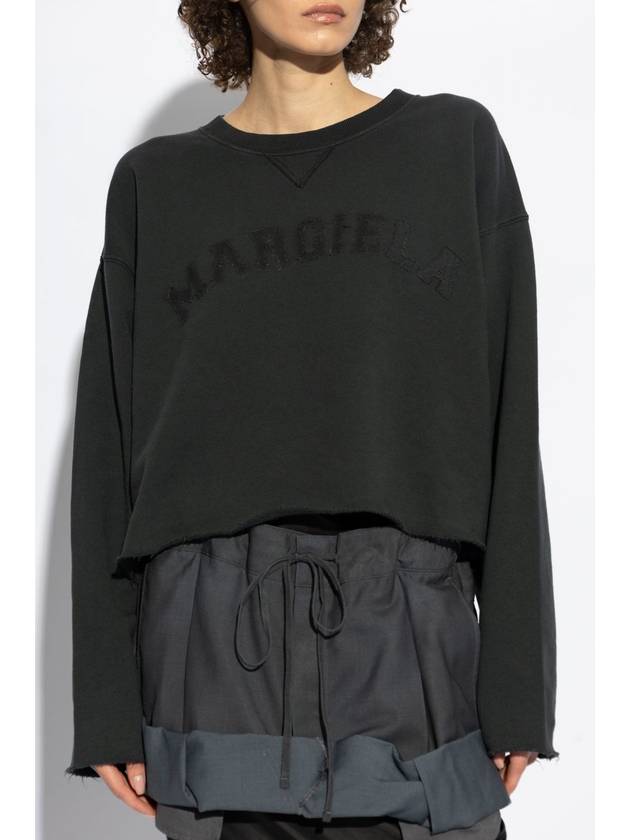 Firm Fleece Sweatshirt Black - MAISON MARGIELA - BALAAN 4