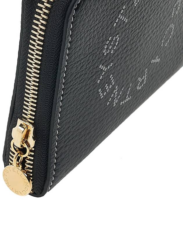 Stella McCartney Logo zipper round half wallet 7P0009 WP0057 1000 - STELLA MCCARTNEY - BALAAN 7