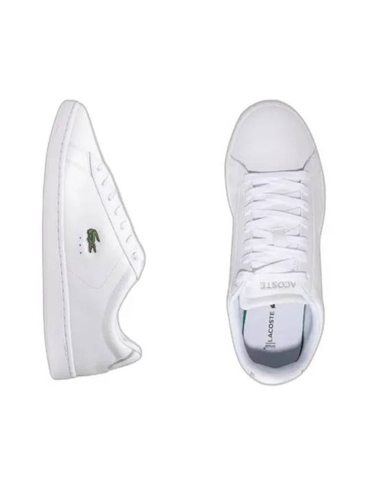 Carnaby Evo BL Leather Low Top Sneakers White - LACOSTE - BALAAN.