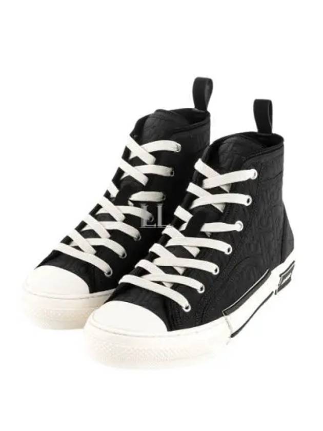 B23 Oblique Kumo High Top Sneakers Black - DIOR - BALAAN 2