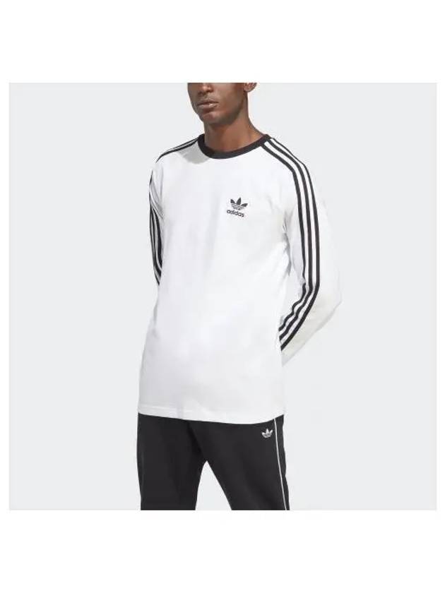 Adicolor Classic 3 Stripes Long Sleeve T-Shirt White - ADIDAS - BALAAN 2