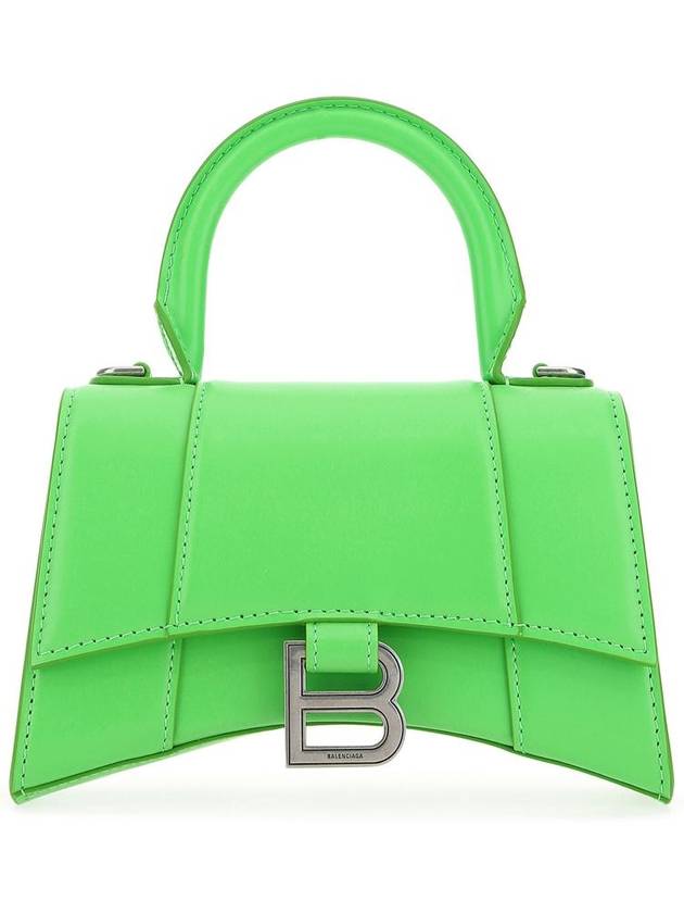 Hourglass Top Nano Tote Bag Green - BALENCIAGA - BALAAN 2