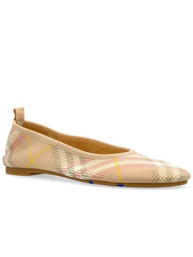 Burberry Ballet Flats With Check Pattern, Women's, Beige - BURBERRY - BALAAN 4