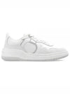 Gancini Leather Low Top Sneakers White - SALVATORE FERRAGAMO - BALAAN 2