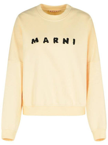 Marni Ivory Cotton Sweatshirt - MARNI - BALAAN 1