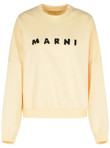 Marni Ivory Cotton Sweatshirt - MARNI - BALAAN 1