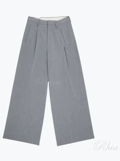 Asymmetric Pleated Wide Pants Grey - MAISON MARGIELA - BALAAN 2