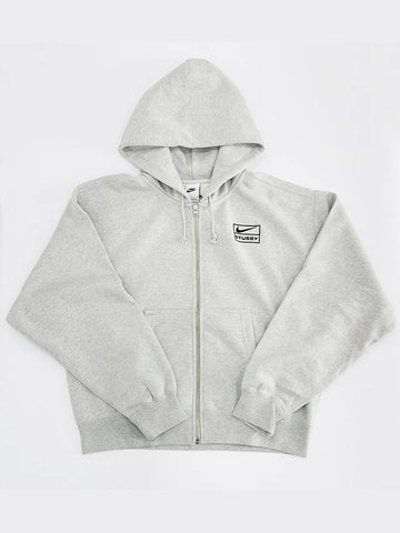 xNike fleece hooded zip up t shirt - STUSSY - BALAAN 1