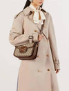 Horsebit 1955 GG Supreme Shoulder Bag Brown - GUCCI - BALAAN 3