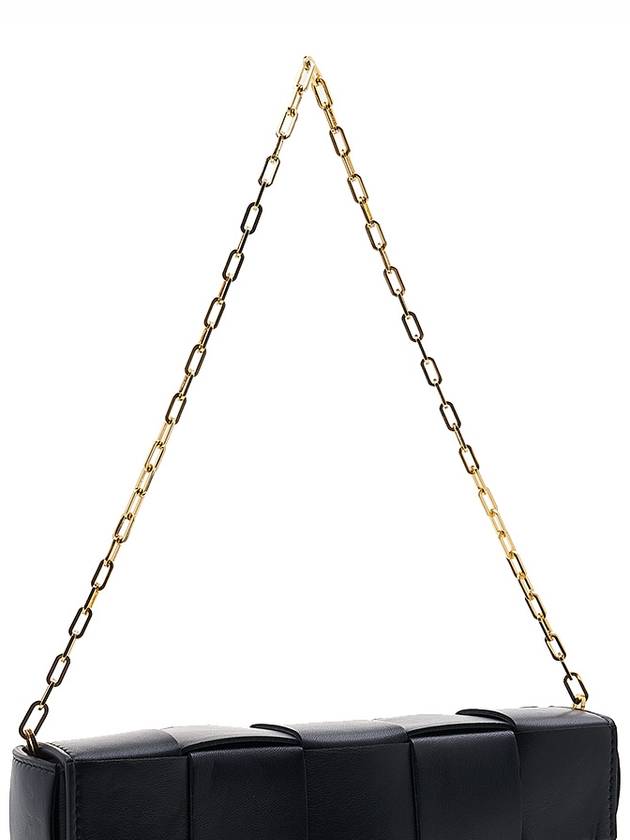 Cassette Bag Pouch On Chain Shoulder Bag Black - BOTTEGA VENETA - BALAAN 8