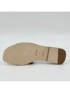 Oran Calfskin Slippers Gold Piqures Ecrues - HERMES - BALAAN 7