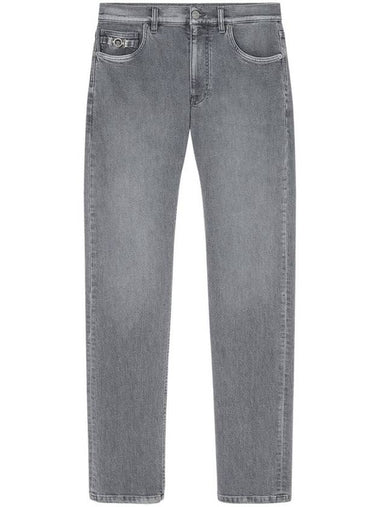 Versace Pant Denim Denim Black Wash S.Stone Wash Gray Clothing - VERSACE - BALAAN 1