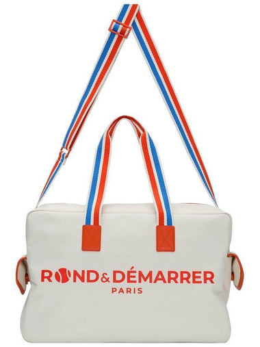 Signature Logo Tennis Boston Duffel Bag Ivory - ROND&DEMARRER - BALAAN 1