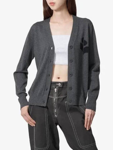 Karin Cardigan Anthracite CA0008FAA1X05E02AN - ISABEL MARANT - BALAAN 1