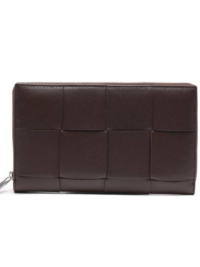 Cassette Zipper Around Long Wallet Brown - BOTTEGA VENETA - BALAAN 2