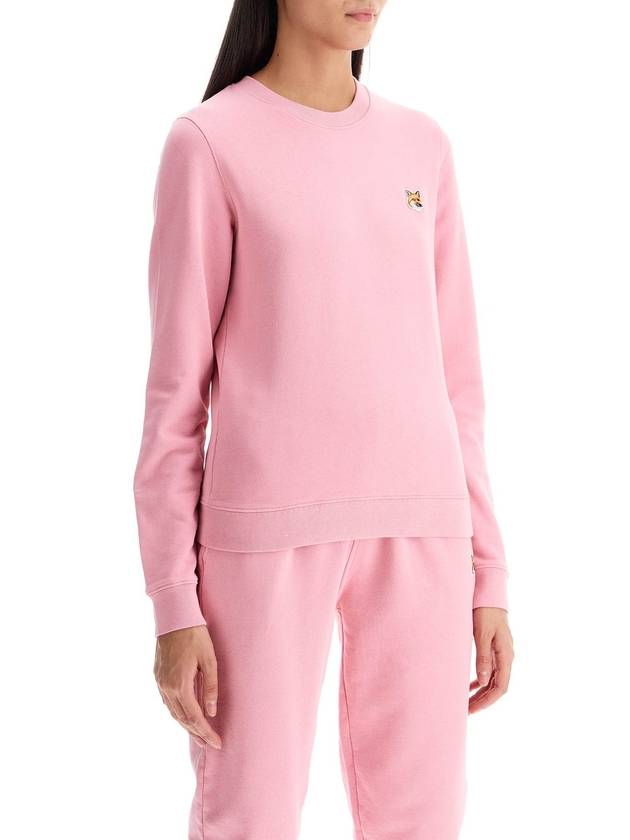 Fox Head Patch Regular Sweatshirt Pink - MAISON KITSUNE - BALAAN 3