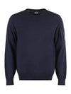 Lens Wappen Cotton Knit Top Navy - CP COMPANY - BALAAN.