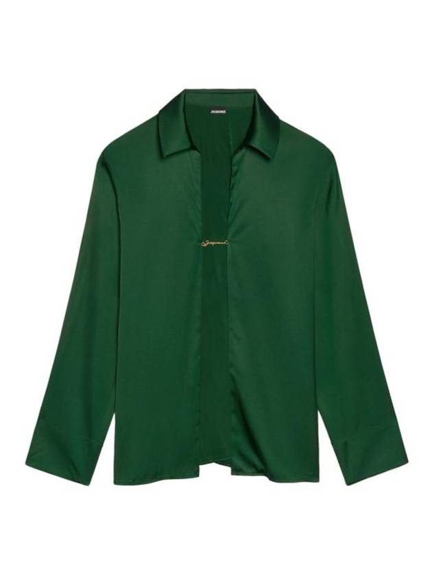 Shirt 213SH1031000590 DARK GREEN GREEN - JACQUEMUS - BALAAN 1