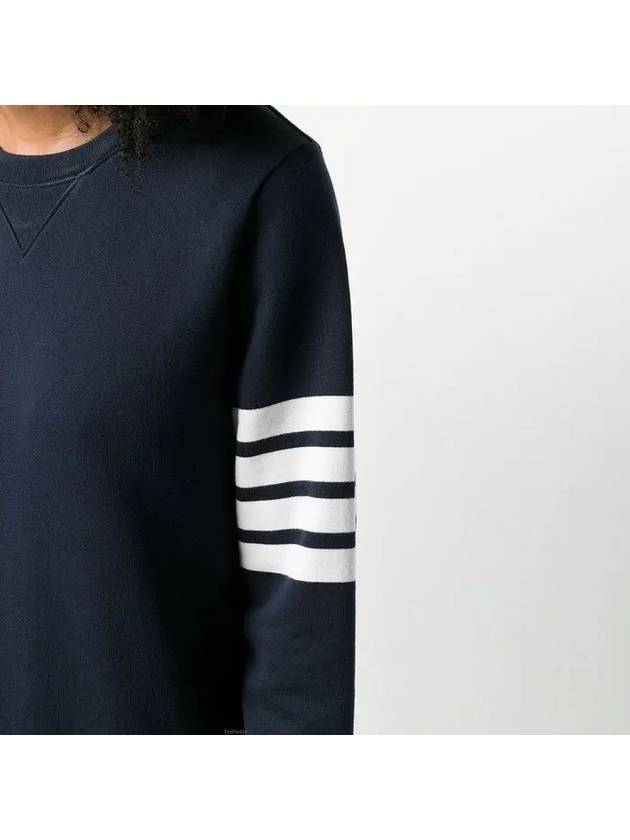 Classic Loopback 4-Bar Sweater Midi Dress Light Navy - THOM BROWNE - BALAAN 7