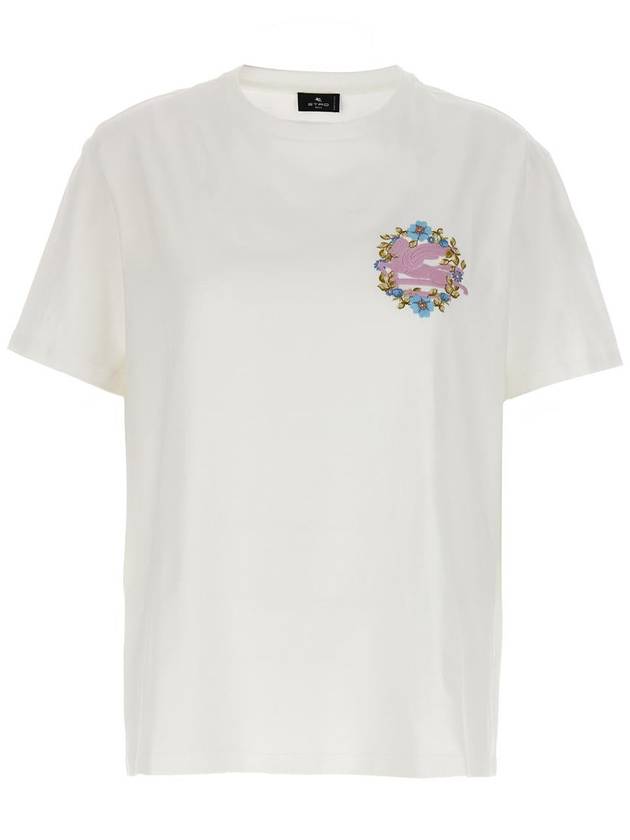 Etro Logo Embroidery T-Shirt - ETRO - BALAAN 1