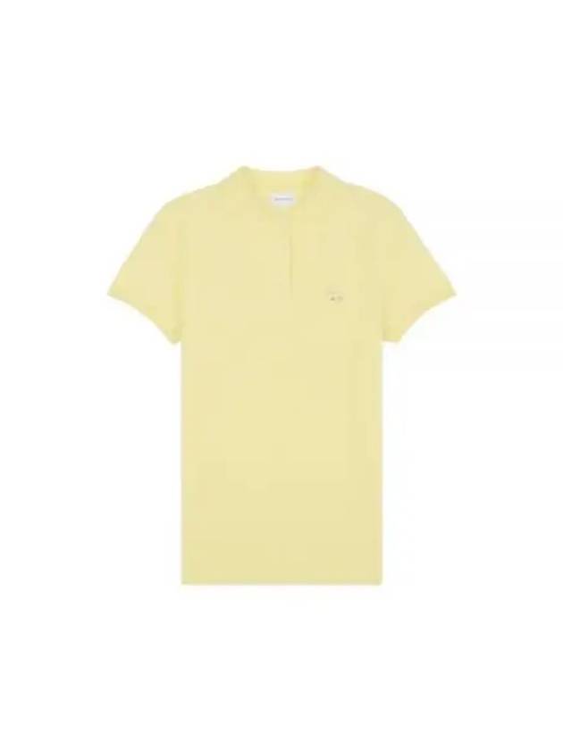 Baby Fox Patch Regular Polo Shirt Yellow - MAISON KITSUNE - BALAAN 2