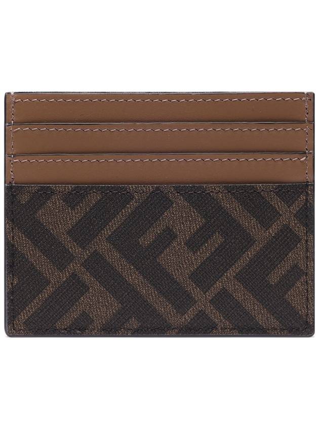 FF Logo Card Wallet Brown - FENDI - BALAAN 5