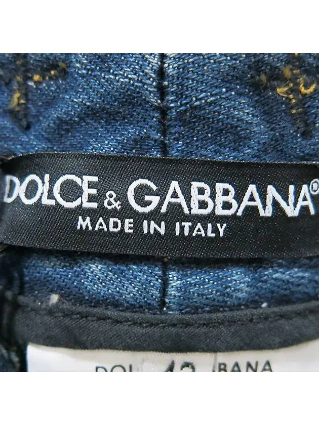 G8542 Side button decoration three quarter length women s jeans size 42 - DOLCE&GABBANA - BALAAN 5