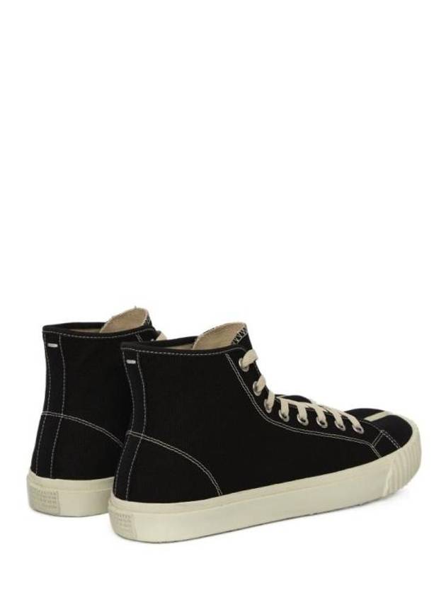 Tabi Split Toe High Top Sneakers Black - MAISON MARGIELA - BALAAN 4