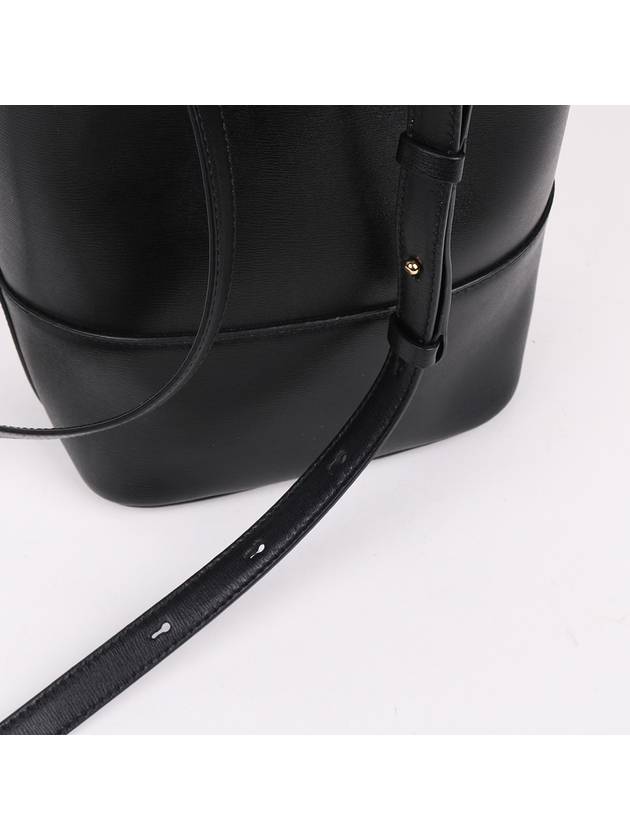 Ferragamo Black Gancini Mini Bucket Crossbody Bag - SALVATORE FERRAGAMO - BALAAN 7