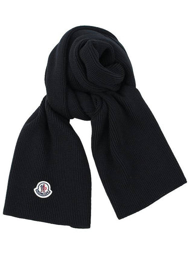 Patch logo wool muffler 3C00016 A9342 999 - MONCLER - BALAAN 1