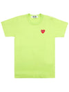 Women s Red Heart Waffen Short Sleeve T Shirt AZ T271 051 2 - COMME DES GARCONS - BALAAN 1