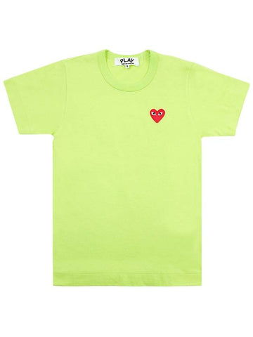 Women s Red Heart Waffen Short Sleeve T Shirt AZ T271 051 2 - COMME DES GARCONS - BALAAN 1