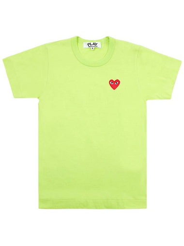 Women s Red Heart Waffen Short Sleeve T Shirt AZ T271 051 2 - COMME DES GARCONS - BALAAN 1