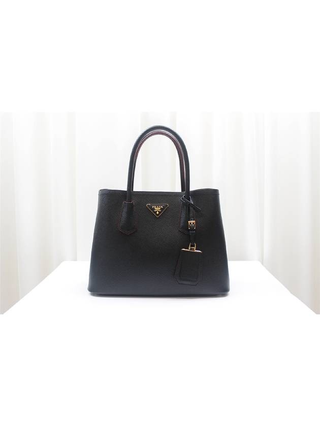 Prada Dubl Saffiano Small Black Tote Shoulder Bag 1BG887 - LOUIS VUITTON - BALAAN 2