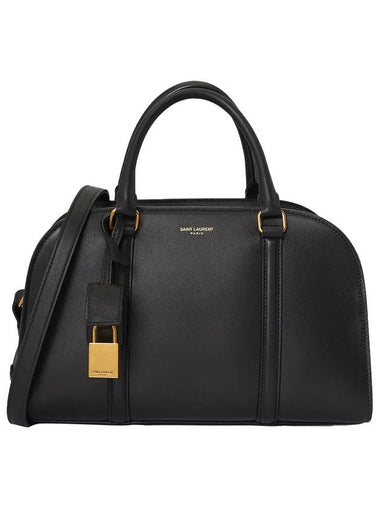 Rock Baby Leather Duffel Bag Black - SAINT LAURENT - BALAAN 1