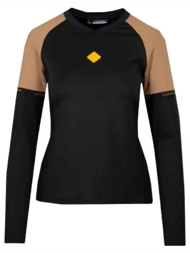 Sienna Slim Fit Long Sleeve T-Shirt Black - J.LINDEBERG - BALAAN 2