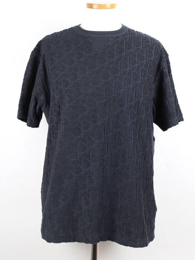 Oblique terry jacquard short sleeve t shirt S - DIOR - BALAAN 1