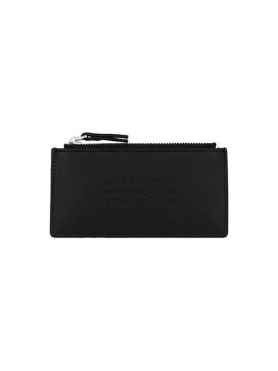 Embossed Logo Card Wallet Black - MAISON MARGIELA - BALAAN 2