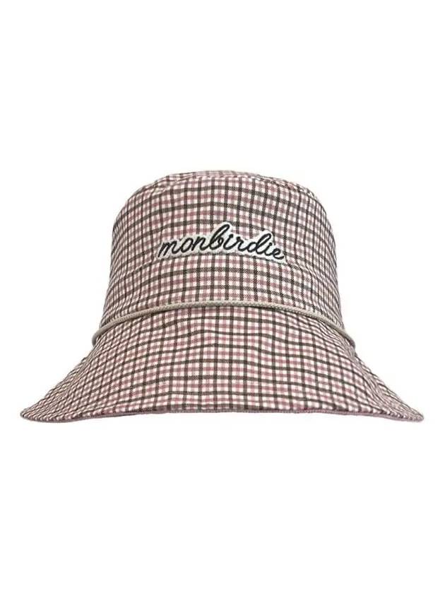 MONBIRDIE Check Bucket Check Bucket Hat PINK - MONBIRDIE GOLF - BALAAN 5