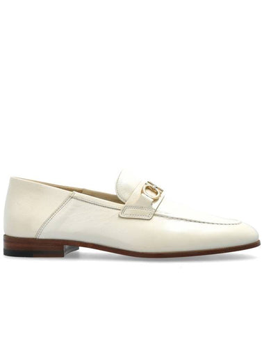 FERRAGAMO Shoes Biarritz Type Loafers, Men's, Cream - SALVATORE FERRAGAMO - BALAAN 1