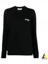 Embroidered Logo Cotton Sweatshirt Black - MSGM - BALAAN 2