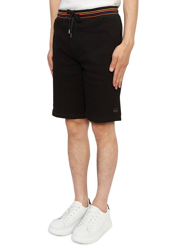 Men's Stripe Lounge Shorts Black - PAUL SMITH - BALAAN 3