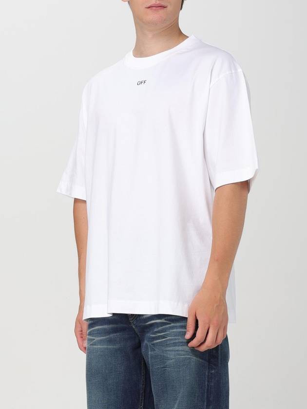 Logo Cotton Jersey Short Sleeve T-Shirt White - OFF WHITE - BALAAN 5